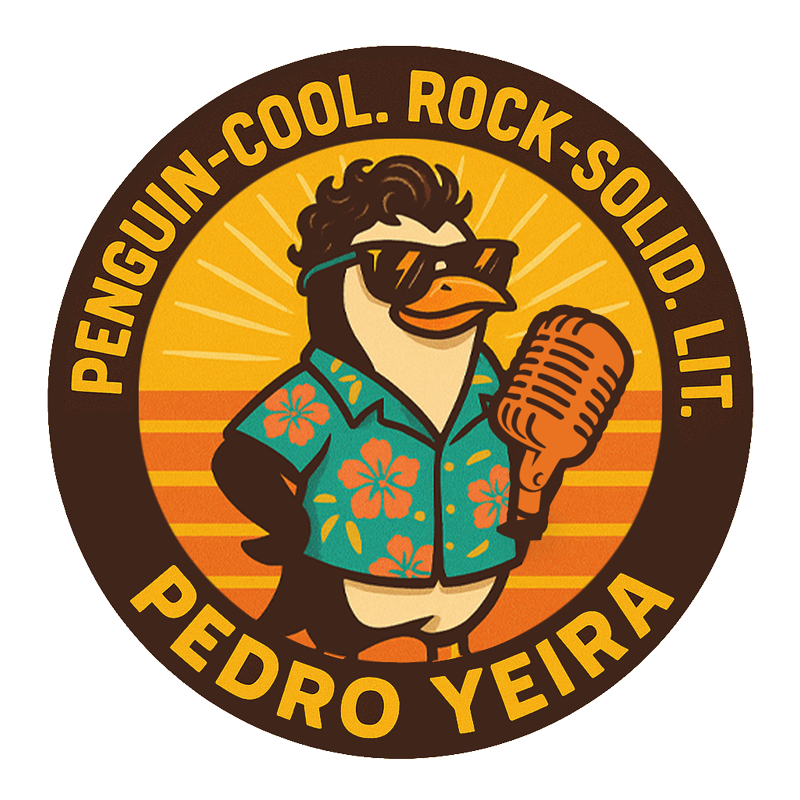 Penguin-Cool. Rock-Solid. LIT: Pedro Yeira